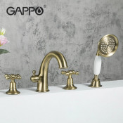 Смеситель на борт ванны Gappo G1189-4 на 4 отверстия