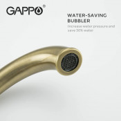 Смеситель на борт ванны Gappo G1189-4 на 4 отверстия