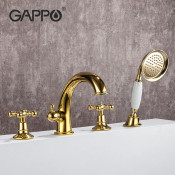 Смеситель на борт ванны Gappo G1189-6 на 4 отверстия