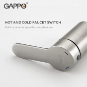 Смеситель на борт ванны Gappo G1199-30 на 3 отверстия