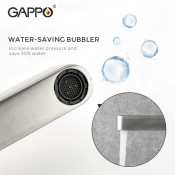 Смеситель на борт ванны Gappo G1199-30 на 3 отверстия