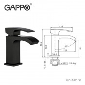 Смеситель для раковины Gappo G1007-6