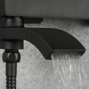 Смеситель для ванны Gappo G3207-6, чёрный