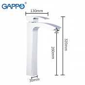 Смеситель для раковины Gappo G1007-11