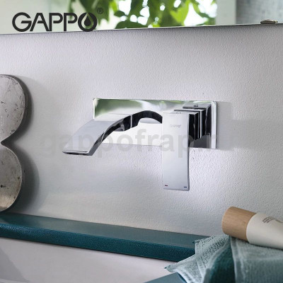 Встраиваемый смеситель для раковины Gappo G1007-2