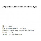 Смеситель Gappo G7207-1 с гигиеническим душем