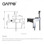 Смеситель Gappo G2007 с гигиеническим душем