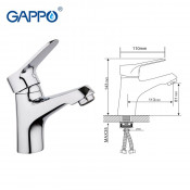 Смеситель для раковины Gappo G1036