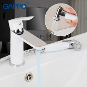 Смеситель для раковины Gappo G1048-1 с гигиеническим душем