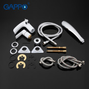Смеситель на борт ванны Gappo G1148-8 на 3 отверстия