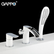 Смеситель на борт ванны Gappo G1148-8 на 3 отверстия