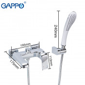 Смеситель для ванны Gappo G3250-8