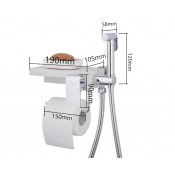 Смеситель Gappo G7296 с гигиеническим душем и бумагодержателем Смеситель Gappo G7296 с гигиеническим душем и бумагодержателем