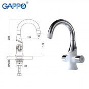Смеситель для раковины Gappo G1049