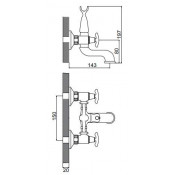 Смеситель для ванны Gappo G3266