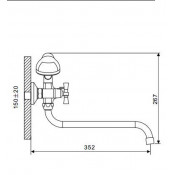 Смеситель для ванны Gappo G2243