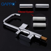 Смеситель для кухни Gappo G4352-1 с фильтрующим элементом
