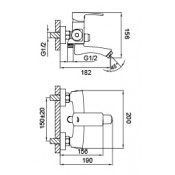 Смеситель для ванны Frud R30151
