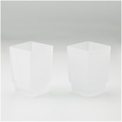 Стакан для ванной Gappo G0708, белый/хром