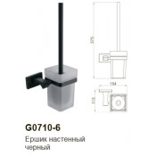 Ершик для унитаза настенный Gappo G0710-6, черный