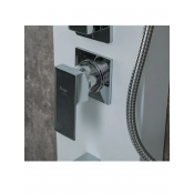 Душевая стойка Frap F24005-8, белый хром Душевая стойка Frap F24005-8, белый хром