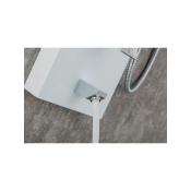 Душевая стойка Frap F24005-8, белый хром Душевая стойка Frap F24005-8, белый хром