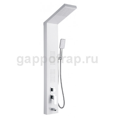 Душевая стойка Frap F24005-8, белый хром Душевая стойка Frap F24005-8, белый хром