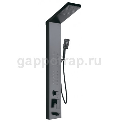 Душевая панель Frap F24005-6 с 4-мя функциями, черный