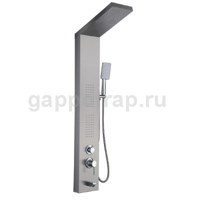 Душевая панель Frap F24005-5, сатин матовый хром Душевая панель Frap F24005-5, сатин матовый хром