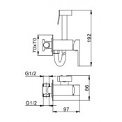 Смеситель Frap F7506-4 с гигиеническим душем Смеситель Frap F7506-4 с гигиеническим душем