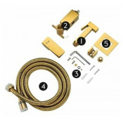 Смеситель Frap F7506-3 с гигиеническим душем, золото Смеситель Frap F7506-3 с гигиеническим душем, золото