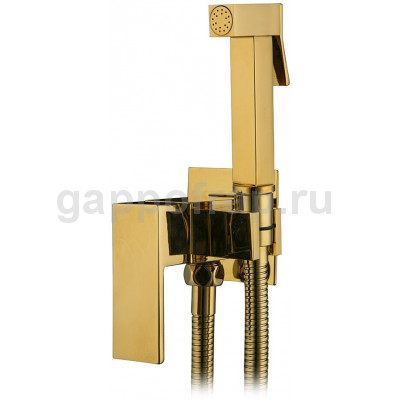 Смеситель Frap F7506-3 с гигиеническим душем, золото Смеситель Frap F7506-3 с гигиеническим душем, золото