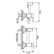 Смеситель Frap F7503-5 с гигиеническим душем Смеситель Frap F7503-5 с гигиеническим душем