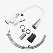 Смеситель для кухни Frap F4044-8, белый/хром Смеситель для кухни Frap F4044-8, белый/хром