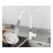 Смеситель для кухни Frap F4044-8, белый/хром Смеситель для кухни Frap F4044-8, белый/хром