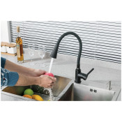 Смеситель для кухни Frap F4044-6, чёрный Смеситель для кухни Frap F4044-6, чёрный