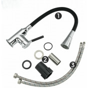 Смеситель для кухни Frap F4044, черный/хром Смеситель для кухни Frap F4044, черный/хром