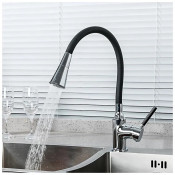 Смеситель для кухни Frap F4044, черный/хром Смеситель для кухни Frap F4044, черный/хром