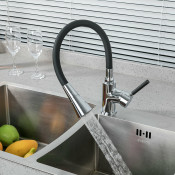 Смеситель для кухни Frap F4044, черный/хром Смеситель для кухни Frap F4044, черный/хром