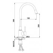 Смеситель для кухни Frap F40994-8