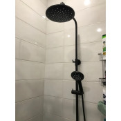 Душевая стойка Frap F2449-6, черный хром Душевая стойка Frap F2449-6, черный хром