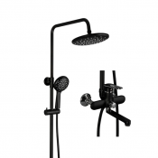 Душевая стойка Frap F2449-6, черный хром Душевая стойка Frap F2449-6, черный хром