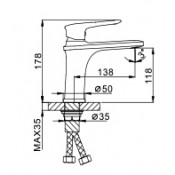 Смеситель для раковины Frap F1049-6