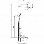Душевая стойка Frap F2467, хром