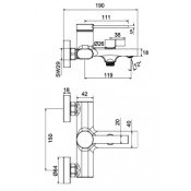 Смеситель для ванны Frap F3267