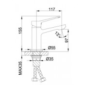 Смеситель для раковины Frap F1062 Смеситель для раковины Frap F1062