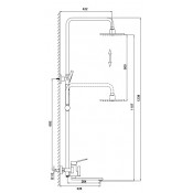 Душевая стойка Frap F2462