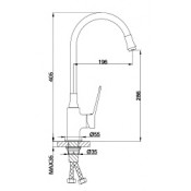 Смеситель для кухни Frap F4462 Смеситель для кухни Frap F4462