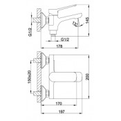 Смеситель для ванны Frap F3262