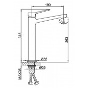 Смеситель для раковины Frap F1062-2 Смеситель для раковины Frap F1062-2